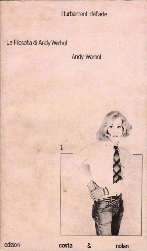 Cover of the the Italian edition of The Philosophy of Andy Warhol, 1983